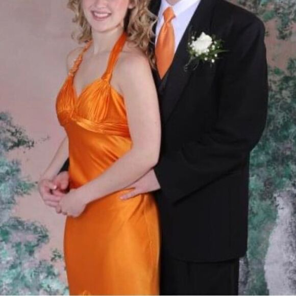 Orange Prom Dress homecoming - Picture 3 of 15